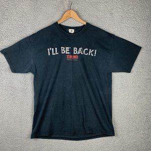 Vintage Terminator 2 I’ll Be Back T-shirt Men’s L Black T2 3D Universal Studios‎